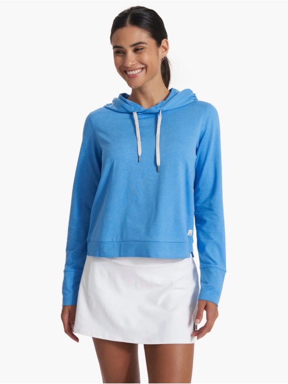 Vuori Halo Essential Hoodie Blue Medium